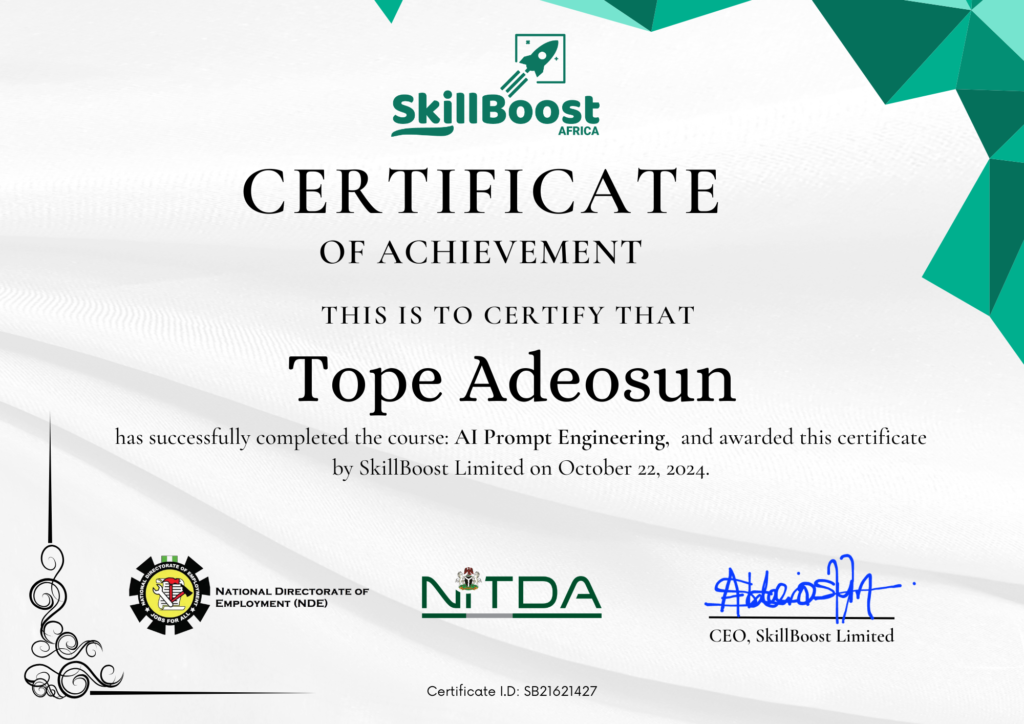 SkillBoost Certificates 3